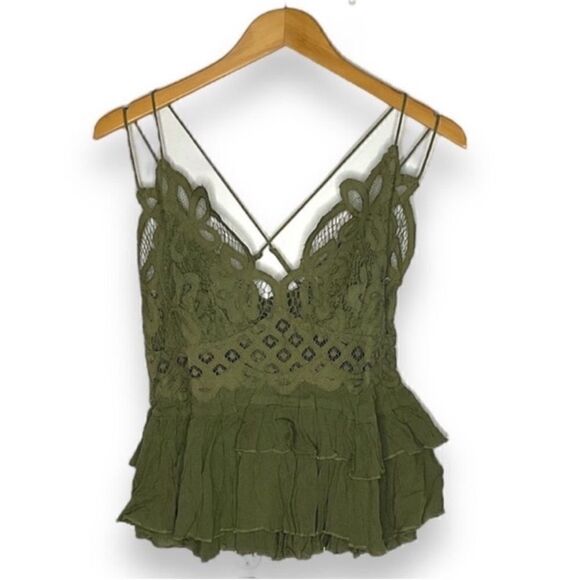 FREE PEOPLE NWT Adella Cami in Olive Sparrow
Size S - Picture 9 of 10
